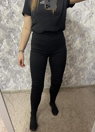 Джеггинсы черные эластичные джинсы джеггинсы new look
