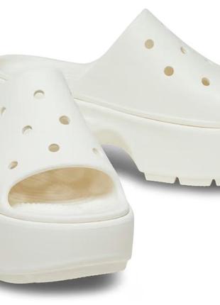 Шльопанці на платформі крокс crocs stomp slide, 38, 39