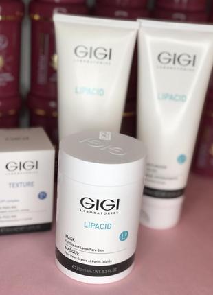 Маска для жирної пористої шкіри джи джи - lipacid mask for oily and large pore skin gigi
