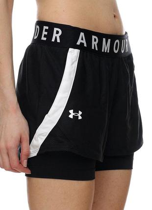 Жіночі шорти з тайтсами 2 in 1 under armour nike