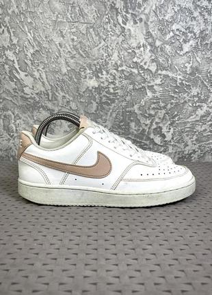 nike DA4263 court vision кроссовки 38 размер женские белые кожаные