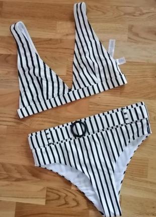 Купальник роздільний у смужку primark eur 42-44