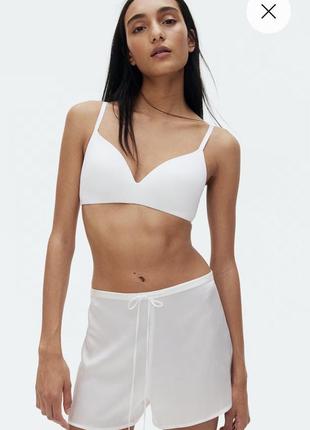 H&m, бесшовный бюстгальтер из микрофибры без косточек, р.s