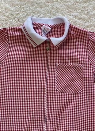 Платье сарафан в клетку f&f 5-6лет 3