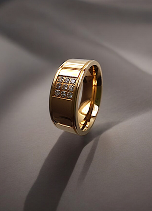 💍 17.5 ; 19 ; 19.6 ; 20.5 розмір кільце медична сталь хірургічна сталь нержавіюча сталь цирконій білий унісекс
