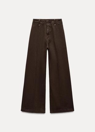 Джинсы женские коричневые zara new