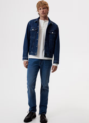 Джинси мужские straight regular fit прямого кроя h&m