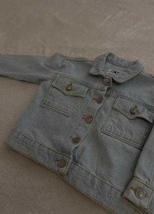 Джинсова куртка  zara 104-110