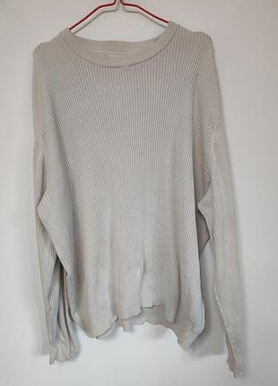 Джемпер кофта мужская бежевая h&m man, размер l xl 2xl.