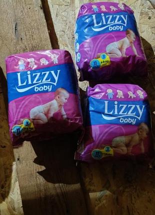 Памперсы lizzy размер 3 (4-9 кг)