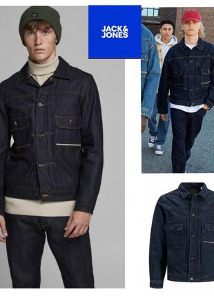 Jack & jones, джинсовий піджак синього кольору преміальної якості світового бренду