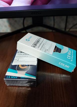 Cмарт-часы colmi c8 max i серебро i чёрний в наличии