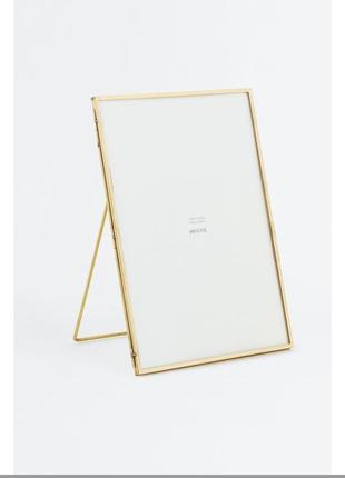Металева фоторамка, золото | h&amp;m home