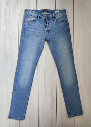 Чоловічі стрейчеві сині джинси на високий рост  32 р пояс 42 см