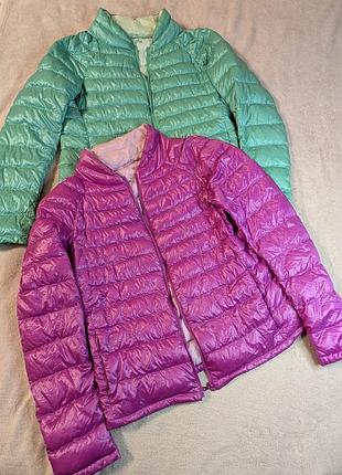 Куртка микропуховик uniqlo s размер