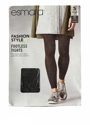 Темно сірі меланжеві лосини esmara, 60 den. s, l