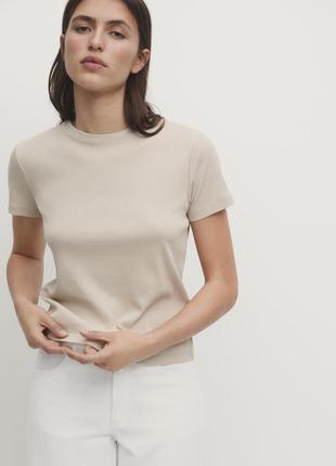 Футболка в рубчик massimo dutti