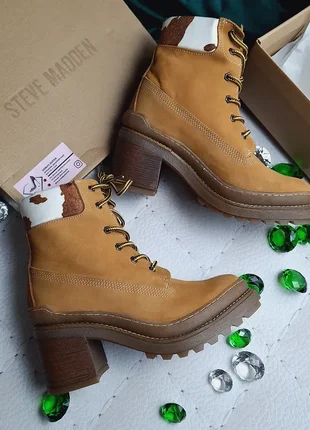 Steve madden оригінал замшеві руді черевики на підборах