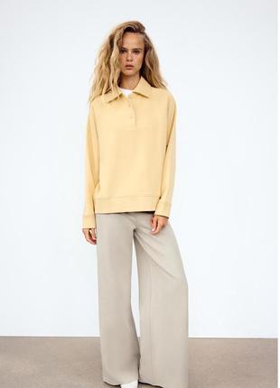 Свитшот поло zara свитер