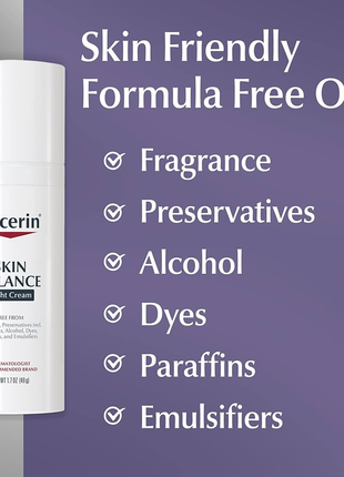 Eucerin, skin balance, ночной крем для лица, 48 г (1,7 унции)2 фото