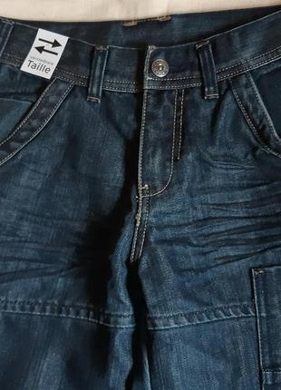 Темно сине серые джинсы yigga германия на 10 лет (140см)1 фото