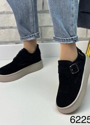 Жіночі анатомічні туфлі з натуральної шкіри замші