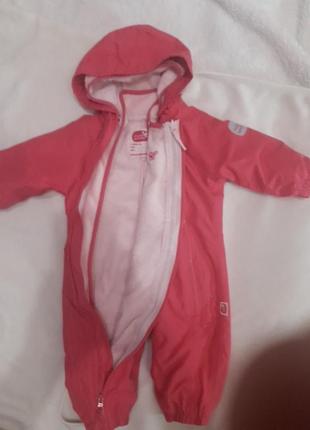 Комбинезон трансформер,muddy puddies" демисезон,два в одном,6-12 мес.,(он темно-розовый.)