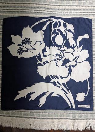 Christian dior винтажный платок шелк
