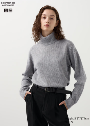Свитер uniqlo из овечьей шерсти, р. m