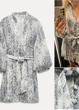 Коротка сукня з воланами zara зара.