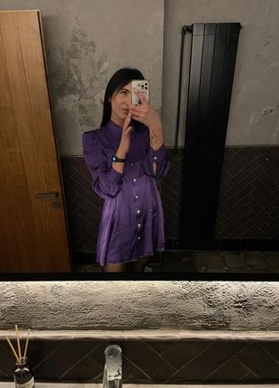 Атласне плаття zara