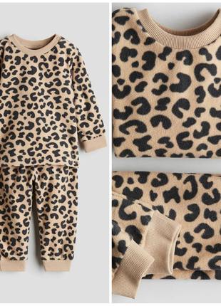 Теплый флисовый костюм, костюмчик h&amp;m