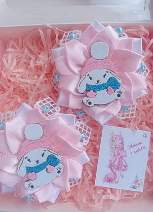 Бантики с зайчиками