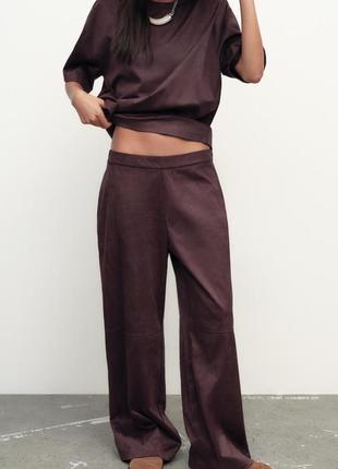 Костюм зі штучної замші zara2 фото