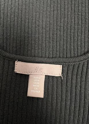 Платье миди в рубчик h&amp;m 8
