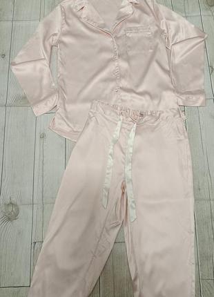 Пижама атласная рубашка брюки boux avenue