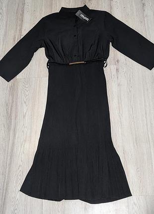 Женское платье-рубашка миди booho