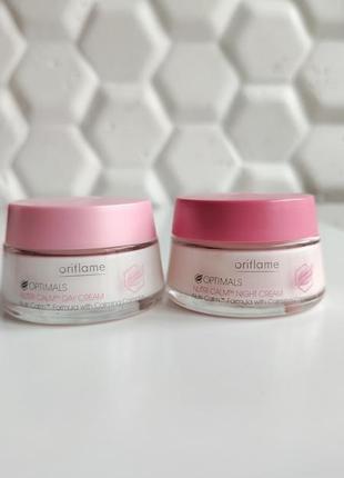 Ночной дневной крем уход для лица орифлейм oriflame optimals day night