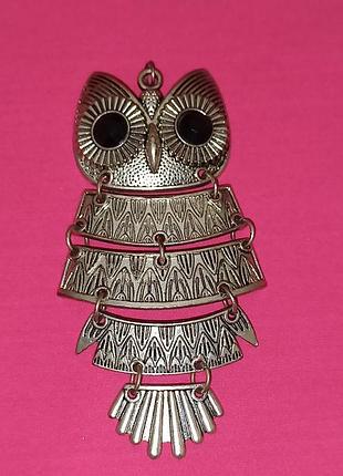 Сова филин подвеска кулон украшение металл