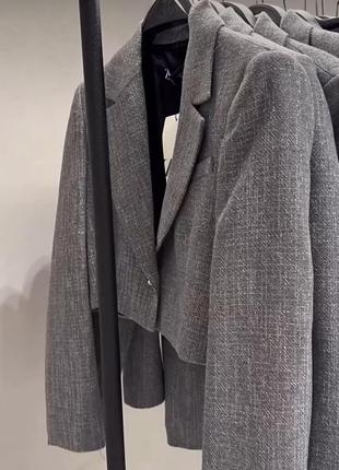Короткий пиджак блейзер zara