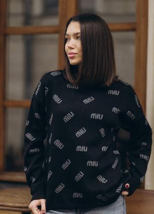Стильный женский свитер «miu miu» | 1032