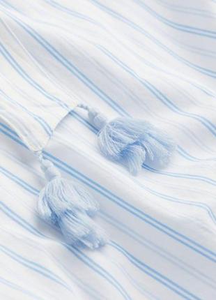 Новое хлопковое платье батал h&m платье хлопок кафтан миди пояс6 фото