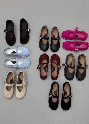 Балетки barefoot нат.кожа/замша3 фото