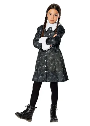 Карнавальный маскарадный костюм платье семейка аддамс уэнздей wednesday addams family halloween
