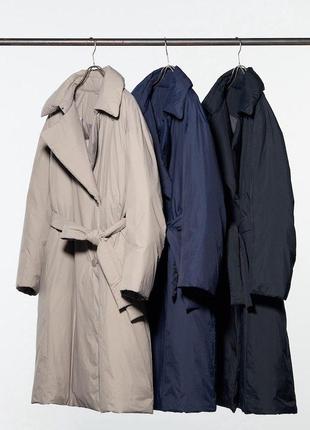 Пуховик uniqlo, модель оверсайз