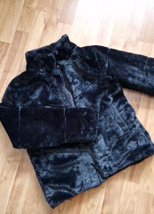 Короткая демисезонная шубка zara xs-s