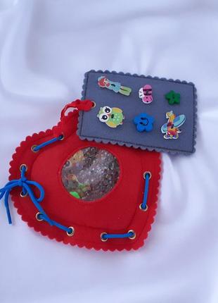 Розвивальна handmade іграшка "чарівне сердечко"