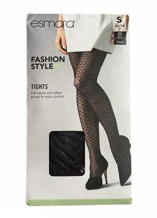 Колготки esmara з малюнком імітація великої сітки, 20 den, a, m, l.