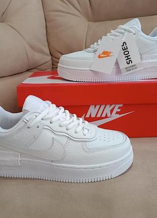 Кросівки nike air force білі (натуральна шкіра)