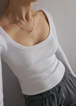 Лонгслів кофта zara в рубчик